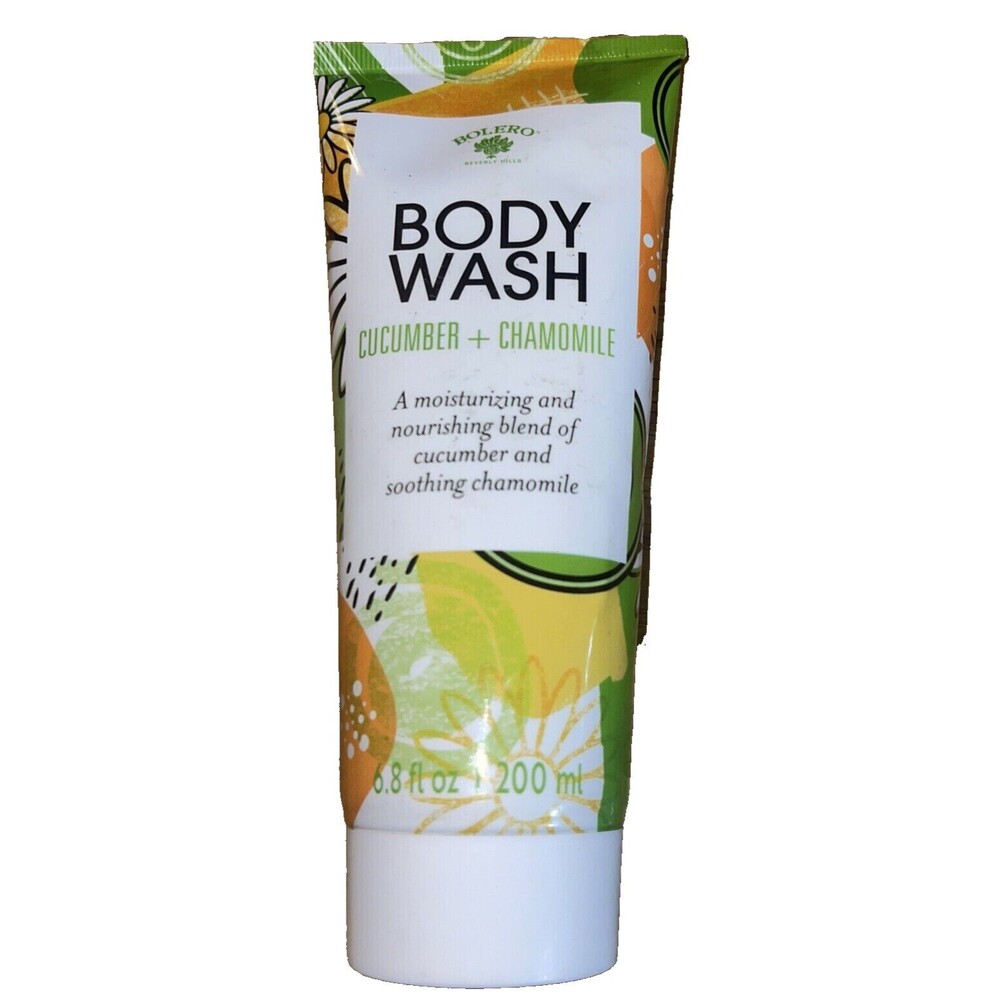 Bolero Beverly Hills Body Wash Cucumber + Chamomile 6.8 Fl Oz. New GREAT GIFT